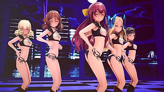 Mmd R-18 Anime Girls Sexy Dancing Clip 298