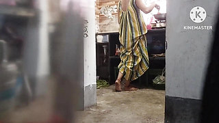 Bhabi was working in the kitchen when the Muslim brother-in-law started leaving AK