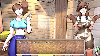 Minecraft hentai, anime, gang-fuck