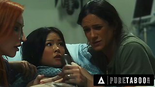 PURE TABOO Asian Virgin Lulu Chu Gets ALIEN DICK DRAINED By Stepmom Penny Barber  Dr. Sophia Locke!