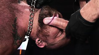 Jayson Parker bound and gagged on top of a table