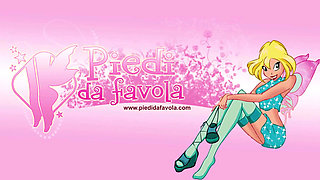 Gioia Dressed as a Sexy Witch in Black Pantyhose