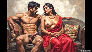 Indian aunty was very naught with the neighbour boy as she used to get his cock evey night when her husband leaves to work
