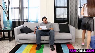 Tight teenage Lucy Doll gets pounded by step-father