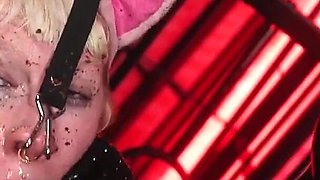 Extreme Fuckpiggy Training Human Ashtray & Food Stuffing