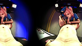 Two 3d cartoon cuties are ready for their bath