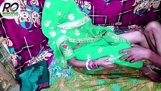 Desi Indian Bride Bhabhi in Green Saree Blouse Fucked Hard with Hindi Audio - Claire Wayes