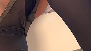 Boss Fucking His Office Secretary Missionary - Cum in Pantyhose End