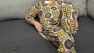 Asian Woman Waiting for Her Boy Friend to Come Home