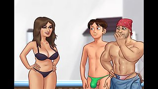 Summer vibes with hentai anime cartoon fun