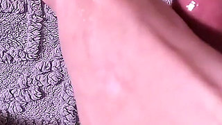 Foot Job with Oil