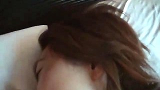 Asian babe amazing POV cock sucking