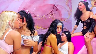 Wild horny lesbians throw an unforgettable party together