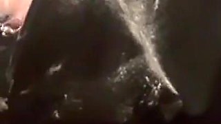 Cooking Xmas Dish and Spanking Boobs and Pierced Nipples Play