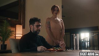 Ebony mommy and hottie wife served husband