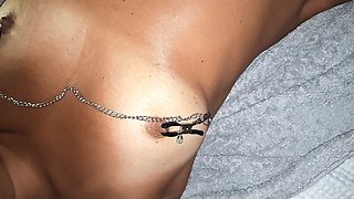 Real Homemade British Couple -amateur Mature Fucks with Nipple Clamp