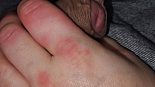 Step mom handjob step son dick under blanket without shame