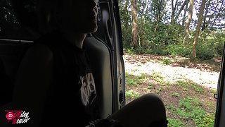 Hot Blonde Bitch Fucked Outdoors in a Car!!!