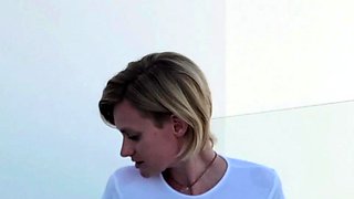 Blonde emo amateur solo masturbation