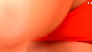 Flexible Busty Japanese Babe Gets Facialized