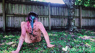 First Time Peeing on Myself Outdoors