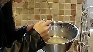 Miss Alessa Milano Feeding From Toilet Part 2