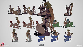 So much cum filling busty girls' asses and pussies (Fuckerman Deep Space #Compilation) - Jazziuu