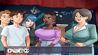 Step sister gets frisky in a music-themed cartoon fantasy