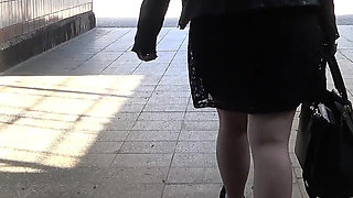 Fat German Slut Loves Pissing in Public