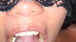 Fucking my slaves mouth until cums after spending the day at the beach