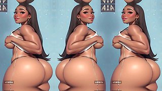 3D animation with the sexiest big booty in the world