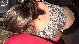 GAVE her a CAR RIDE, she thanks me with a RISKY BLOWJOB and FUCK HER HARD IN THE ASS POV ANAL