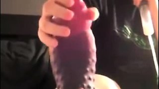 Monster dildo splits my cunt