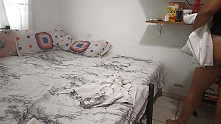 Sister-in-law cleaning the room in a thong (Part Five)