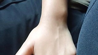 She Lovess to Give Me Handjob on Bus
