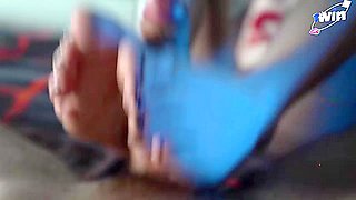18 Year Old Cute Girl's Naked Feet Give the Best Foot Fetish - Leg Shaking Orgasmic Experience!