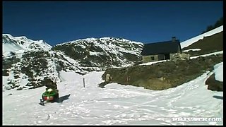 Liliane Tiger Has Her Perfect Ass Invaded on a Snowmobile - Private Porn Sex Videos