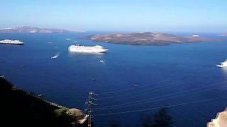 Cumshot for brunette after pov blowjob