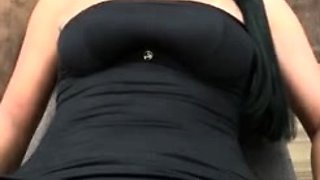 Blonde tight pussy babe solo toy fun in glamour masturbation