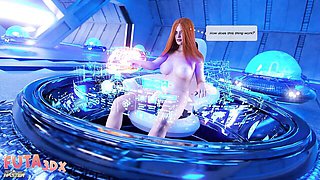 Lissome Alien's big cock scene