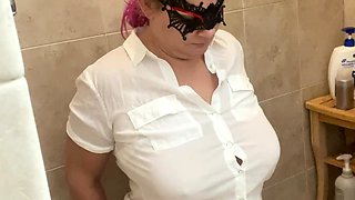 Stunning Blonde Pissed on Dressed