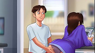 Animated mom with big boobs in summertime saga