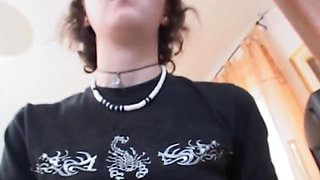 Innocent teenie finds out her slut stepmother fucking with a stranger