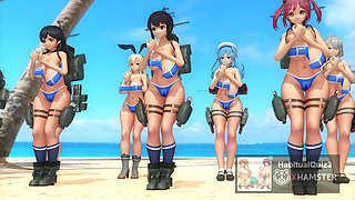 mmd r18  KanColle - Paranoid Cell Phone Girl kantai collection sex dance public gangbang 3d hentai
