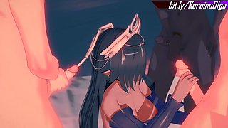 Kuroinu's Olga Gets Herself a Bukkake Makeover