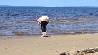 Big Ass in Shorts and Leather Leggings