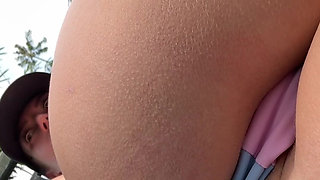 Lounging at the Public Pool, Tits Flashing, Ass in Your Face