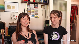 Ersties - Alina L and Runa feel each other deeply with lust and toys