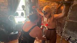 Domina Satana Punishes Slave Andrew in Hardcore BDSM Dungeon Part 1