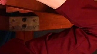 Hot British Schoolgirl Sucks Anonymous Cock at the Milking Table